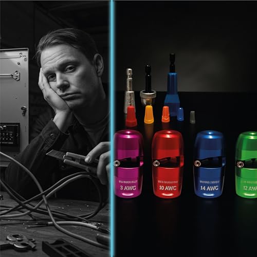 Outil pour perceuse dénuder couche isolante AWG sans effort