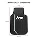 Plasticolor 001611ZX4 Jeep Elite 4pc Front and Rear Floor Mat kit