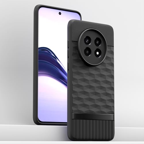 Image of Outlouders Bumper Case for Realme 13 Pro / 13 Pro Plus 5G | Full Camera Protection | TPU Soft Flexible Shockproof Back Cover (Black)