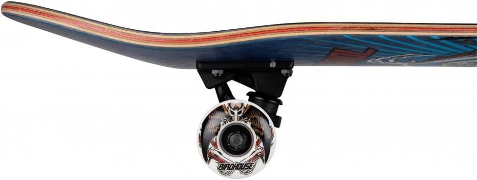 Birdhouse Hawk Birdman Stage 3 Factory Complete Skateboard Blue 8"