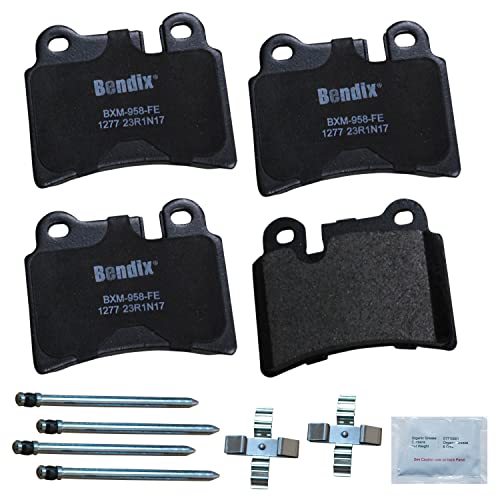 Image of Bendix Priority1 CFM1277 Semi-Metallic Rear Brake Pads for Volkswagen Touareg 2006, Touareg 2010