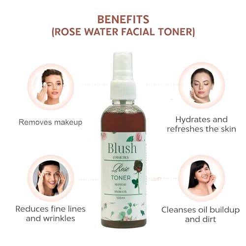 Image of Organic Facial Kit - Natural Face Wash & Rose Water Toner Set for Glowing Skin, Hydrating & Cleansing, Suitable for All Skin Types, Paraben-Free, Cruelty-Free Skincare