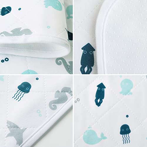 Changing Pad Liner Quilted Waterproof, Baby Changing Pad, Changing Table Pads, Anti Slip & Washable Baby Changing Mat, 27" X 14", 3 Pack #TOP3