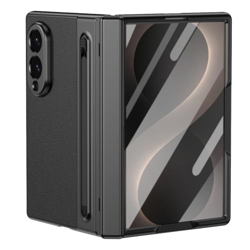 �K�p�Ώ�Samsung Galaxy Z Fold 8�p�r�W�l�X�P�[�X�A���U�[�X�N���[���v���e�N�^�[ | ���C�`�e�N�X�`���J�o�[�ϏՌ����w��h�~�y���z���_�[�V�F���t��,��,Fold 8
