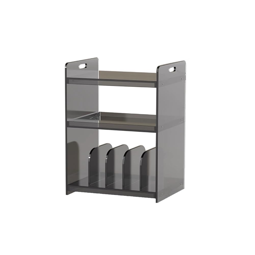 CHENGAIJIAN Cd Rack Minimalist Acrylic Vinyl Record Standing Cabinet for Albums Books Magazines
