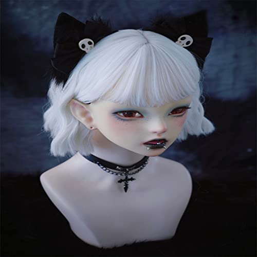 Skull Bowknot Cat Ear Rose Headbands Hair Hoop Hair Band Hair Clips For Women Girls Gothic Lolita Punk Hair Accessories (Skull Hair Hoop) #TOP1