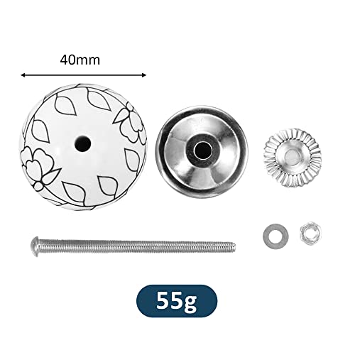 WISMURHI Pomelli per Mobili in Ceramica da 6