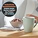for friends 6 Stück Kaffeebecher 300ml aus hochwertigem Steinzeug, Kaffeetasse in mintgrün, Kaffeebecher mit Henkel, Spülmaschinen- & Mikrowellengeeignet