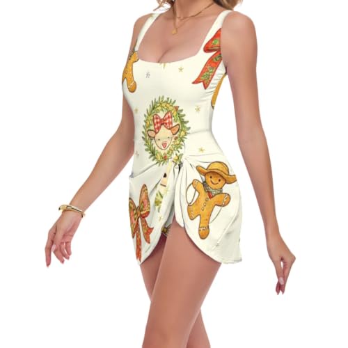Maillot de bain une pièce à col carré pour affiner la silhouette de la femme