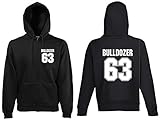 Sehr hoher Tragekomfort world-of-shirt Herren Kapuzenjacke Bulldozer 63 Buddy HoodieXXL