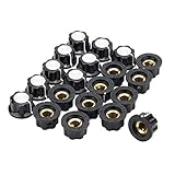 Electrical Buddy A01 Silver Tone Top Potentiometer Volume Control Rotary Knobs 6mm Shaft Hole 20PCS