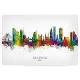 artboxONE Poster 30x20 cm Städte São Paulo Skyline Brazil 