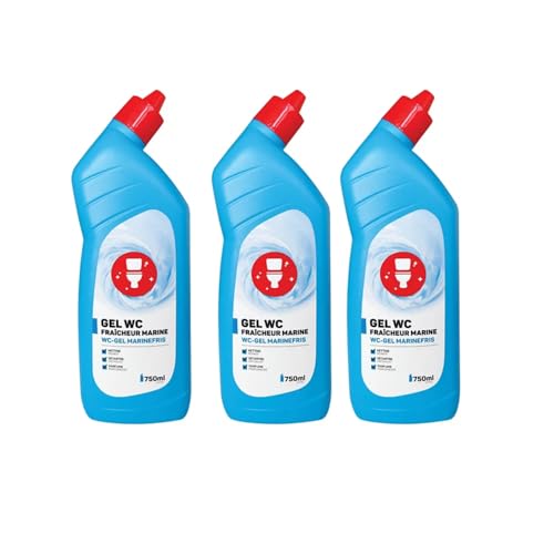 Gel Limpiador de Inodoros ACTIFF Frescura Azul – Pack de 3 x 750 ml