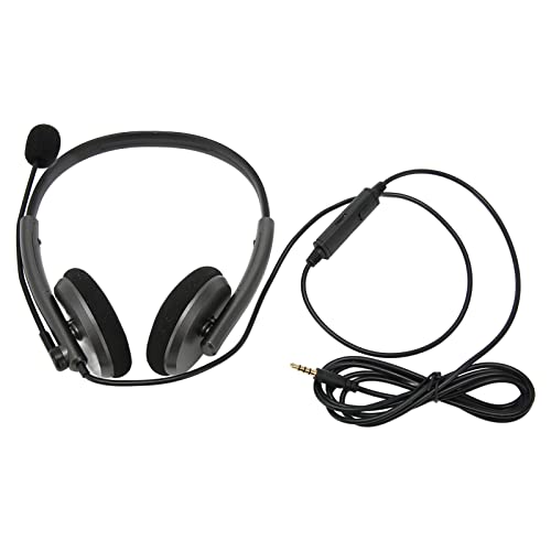 Retractable Call Center Headset with Rotatable Microphone, HD Voice Communication, Hearing, Stylish and Comfortable for Time Wea