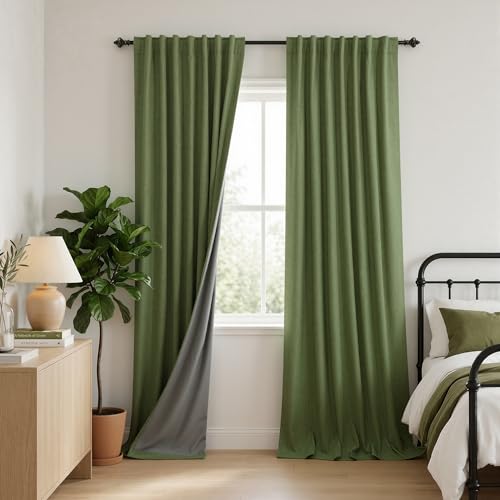 KOUFALL Nursery Blackout Curtains for Toddler Room