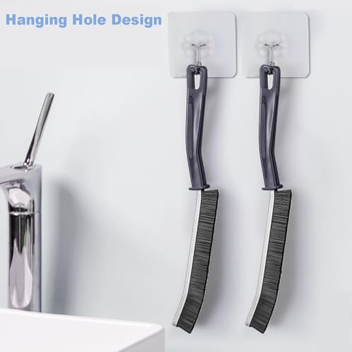Image of Ghislaine Hard Bristle Crevice Cleaning Brush, Gap Cleaning Brush Multifunctional Crevice Cleaning Tool for Household, Bathroom, Kitchen, Tiles, Window, Door Slots
