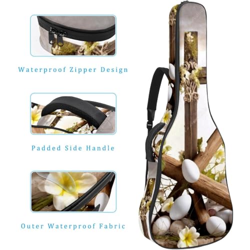 Étui pour guitare acoustique multicolore avec couche protectrice