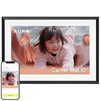 Aura Digital Picture Frame - 10.1" HD Mat Display | Wirecutter's Best Digital Frame for Gifting | Text Photos Directly to Your Frame from Anywhere | Quick & Easy Setup Over WiFi - Free App | No Fees