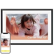 Aura Digital Picture Frame - 10.1" HD Mat Display | Wirecutters Best Digital Frame for Gifting | Text Photos Directly to Your Frame from Anywhere | Quick & Easy Setup Over WiFi - Free App | No Fees