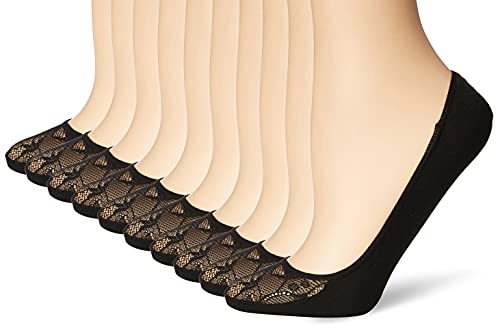 La Mejor Selección de Pisos economicos precios los 7 más buscados. 25 Wilson Calcetines para Mujer Invisibles con Tejido Interior Sin Felpa, Talla Única, Modelo B0415, Contenido: 1 Paquete con 10 Pares de Calcetas para Mujer, Color Negro