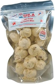 FREEZE DRIED USA Butter Pecan Ice Cream Bites (4 oz) - Unique Novelty Gift for Birthdays, Christmas, Easter - Exciting No-Mess, No-Melt Dessert - Hiking, Camping, Party Snack