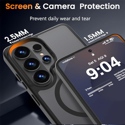 WRJ Magnetic Matte Case for Samsung Galaxy S23 Ultra 6.8-Inch,Black by WRJ - Used condition - Image 5