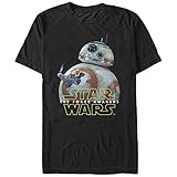 Men's Star Wars The Force Awakens BB-8 Lighter Thumbs Up T-Shirt - Black - Small