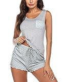 Damen Pyjama kurz Zweiteilige Multifunktions Hausanzug Sleepwear. Geeignet für Frauen oder Mädchen zu Hause tragen. Pyjamas nicht nur zum Schlafen, sondern auch zum Entspannen zu Hause geeignet sind.