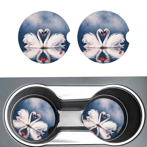 2 Posavasos de Cerámica para Auto 2.56" Universal miniatura 1
