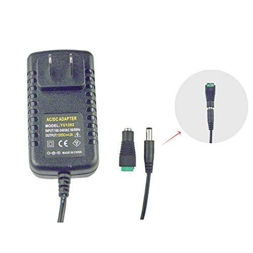 Chancs Tyc40 12V 5Rpm Dc 5Rpm Shaft 35Mm Synchronous Motor With Dc Power Adapter - Input 100/240V Output Dc 12V For Christmas Decoration #TOP2