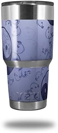 Vinilo Wrap para Yeti Rambler vaso – 30 oz femenino Yin Yang Azul por wraptorskinz
