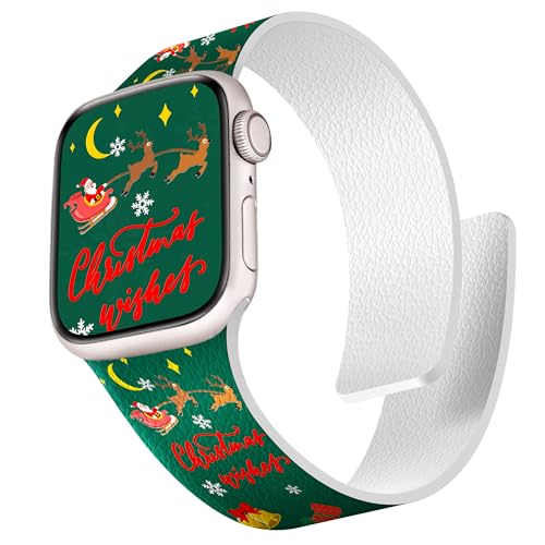 Melyis Watch �A�N�Z�T���[, Green Moon Deer�B, 46mm/45mm/44mm/49mm/42mm(Series3/2/1), ���C�V���R��Apple Watch�o���h�B