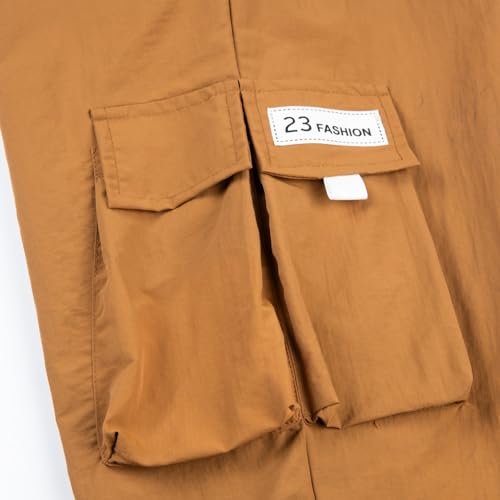 Mens Casual Cargo Joggers Pants Elastic Waist Drawstring Stretch Relaxed Fit Work Pants Tapered Baggy Pant4
