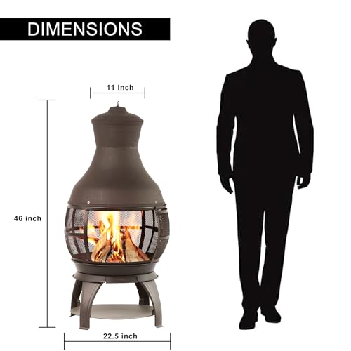 Bali Outdoors CH06 Wood Burning Chimenea thumb #1