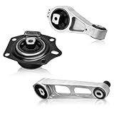 ENA Set of 3 Front Right Upper Lower Engine Mount Mount Compatible with Chrysler Dodge 2000-2002 Neon 2001-2010 PT Cruiser 00-05 Neon 00-05 Plymouth Neon 00-01 Transmission Replace# A2949 A2948 A2947
