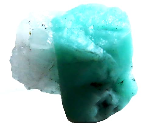 Émeraude brute colombienne en quartz, minéral décoratif pour intérieur zen