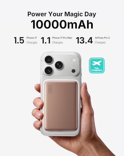Image of INIU Slimmest Power Bank for MagSafe, 10000mAh Qi2.2 Certified 25W Wireless & 45W Wired USB C Fast Charging Portable Charger, Flight-Safe Travel Phone Magnetic Battery Pack for iPhone etc, Brown
