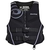 Owntop Neoprene Swim Vest Adult, Kayak Vest for Men Women, Swimming Jacket with Reflective Strips Water Sport Jackets for Canoeing, Kayaking, Paddleboarding (Grey, S)