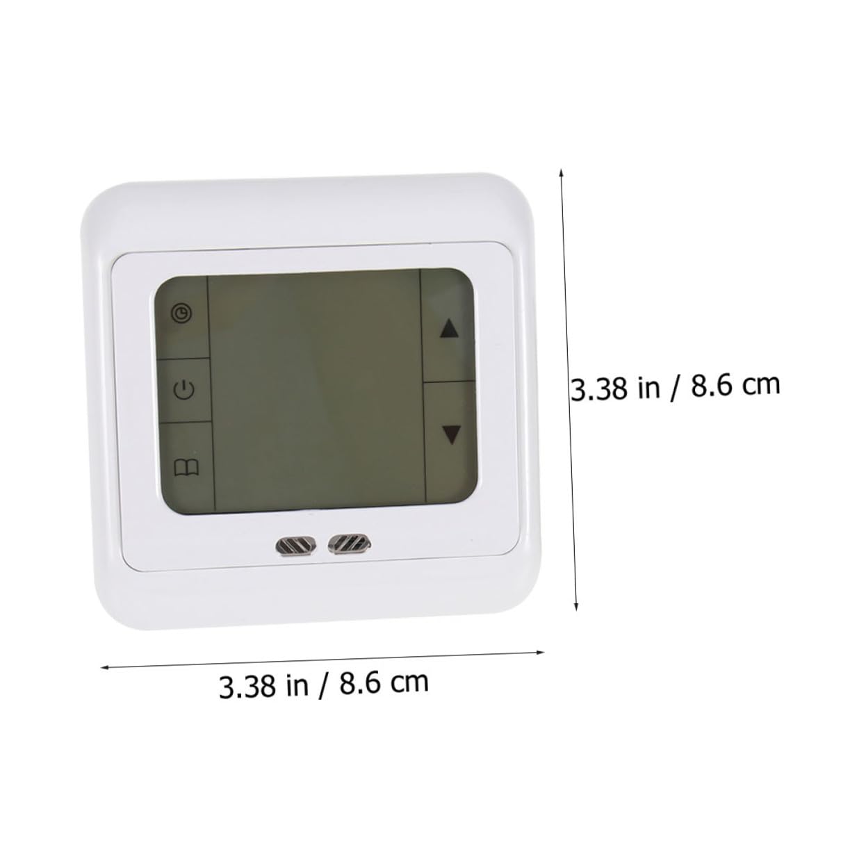 2 Stück Programmierbarer Digitaler Thermostat 220v für Heizung | Weißes PC Gehäuse, Tagesprogramm mit 6 Zeitabschnitten, Hohe Zuverlässigkeit