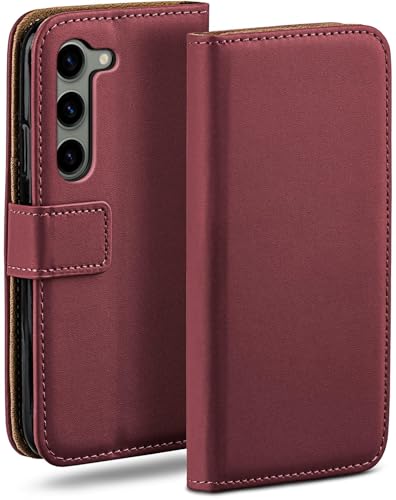 Protection Samsung S23 à rabat moex couleur bordeaux idéale pour vos sorties