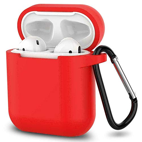 ELLENNE Cover Silicone Slim per Apple AIRPODS 1/2 Custodia Rosso