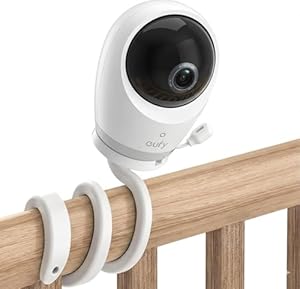 Halterung für eufy Babyphone mit Kamera E21/E20/C10, Universal Babykamera Halter für eufyBabyphone E21, Flexible Befestigung Ständer Zubehör für eufy Baby Monitor E21/E20/C10