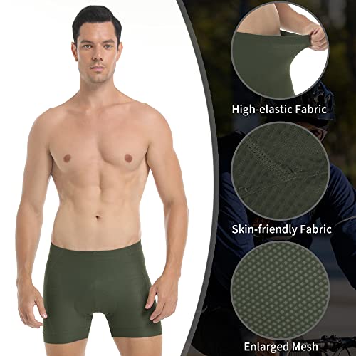 Calzas cortas para ciclismo hombre, verdes, talla S miniatura 2