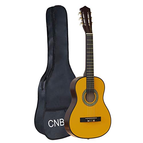 Kid Beginner Guitar Classical Acoustic Guitar 30 Inch Nylon Strings Wooden Guitar 1/2 Size Guitar for Beginners Kids With Bag