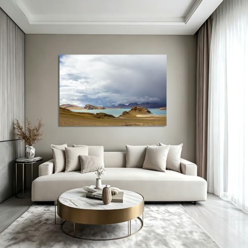 Cuadro decorativo de montañas VHdfgTY para transformar tu salón en un oasis de paz 4