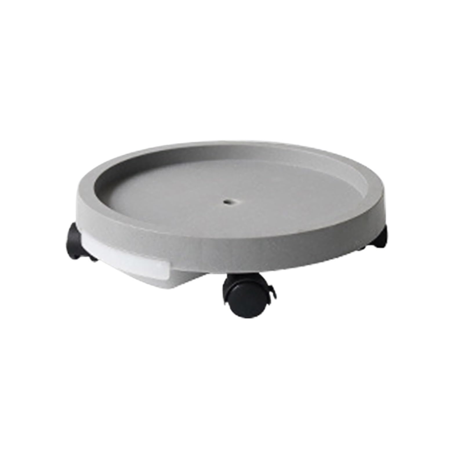 WEYIMVTO Mobile plant pot trays, With Wheels Portable Thickened Stand Flower Garden Planter Caddies(Grey 24cm)