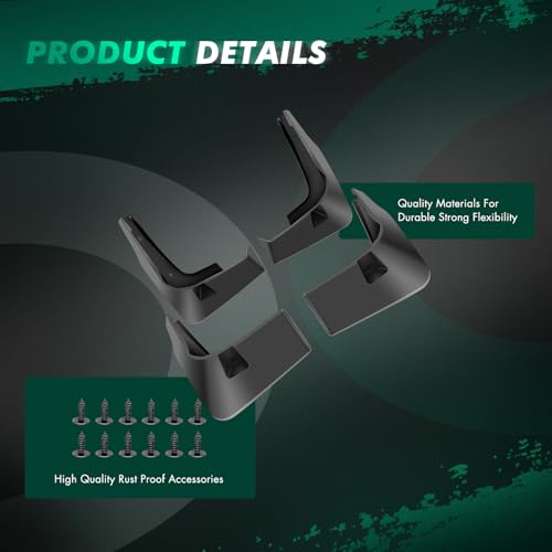 Image of SCITOO 4PCS Mud Flaps Front & Fear Splash Guard set suitable for Toyota for RAV4 2016-2018 PU060-42S16-P1