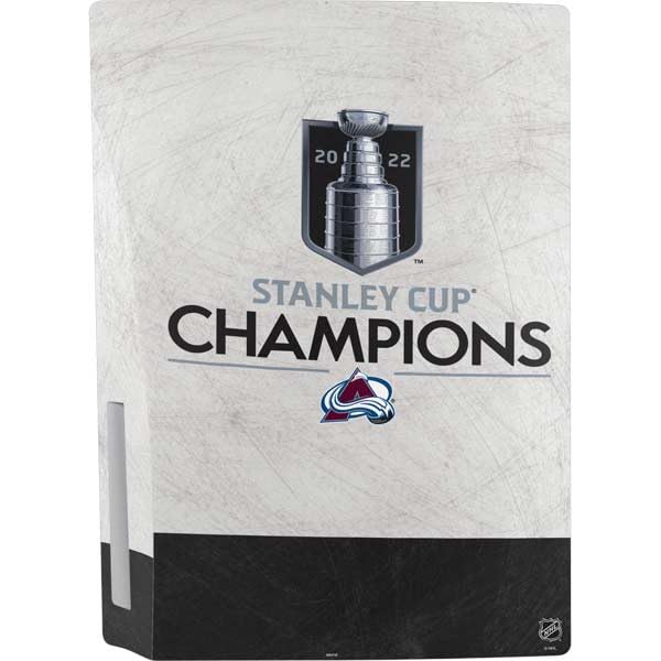 Skinit Decal Gaming Skin Compatible with PS5 Bundle - Officially Licensed NHL 2022 Stanley Cup Champions Avalanche Design