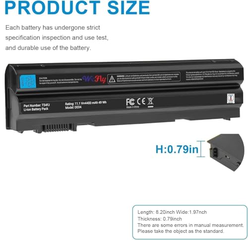 Image of 4400mAh Li-ion 6 Cell T54FJ 8858x Laptop Battery for Dell Latitude E6420 E6430 E6440 E6520 E6530 E6540 E5520 E5530 E5420 E5430, Inspiron 17r-7720 17r-se-7720 17r-5720 15r-5520 15r-7520 (E5420)