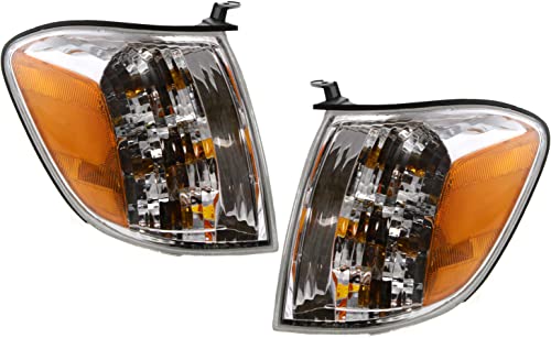 Garage-Pro Front, Driver and Passenger Side Turn Signal Light SET Compatible with Toyota Tundra 2005-2007 (Crew Cab Pickup), 2005-2007 Sequoia (Sport Utility) Assembly, Double Cab